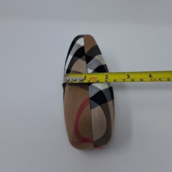 NEW Burberry Sunglasses Case 2 PACK SET OF 2 Glasses Beige Nova Check 6" x 2.5" - Picture 5 of 8